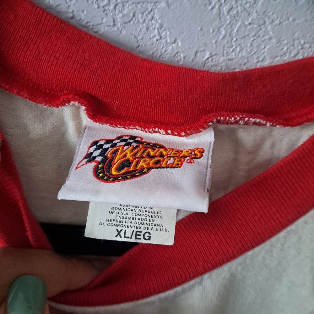 Winner's Circle Red and White Tee Dale Jr #8 Budweiser Tee - Picture 3 of 6